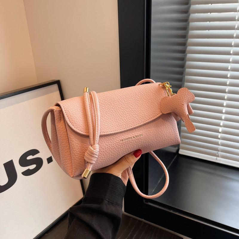 Textured PU Shoulder Bag
