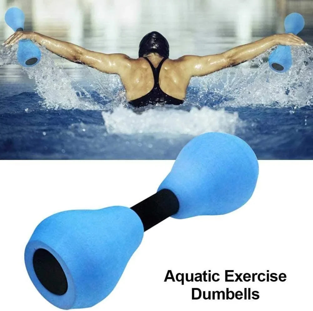 Water Dumbells Aquatic Exercise Pool Fitness Equipment Blue Foam Water Aerobic Exercise Fitness Equipment
