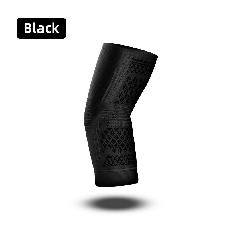 Sports elbow knitted protection with four-way elastic stretch