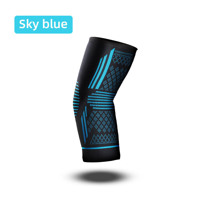 Sports elbow knitted protection with four-way elastic stretch