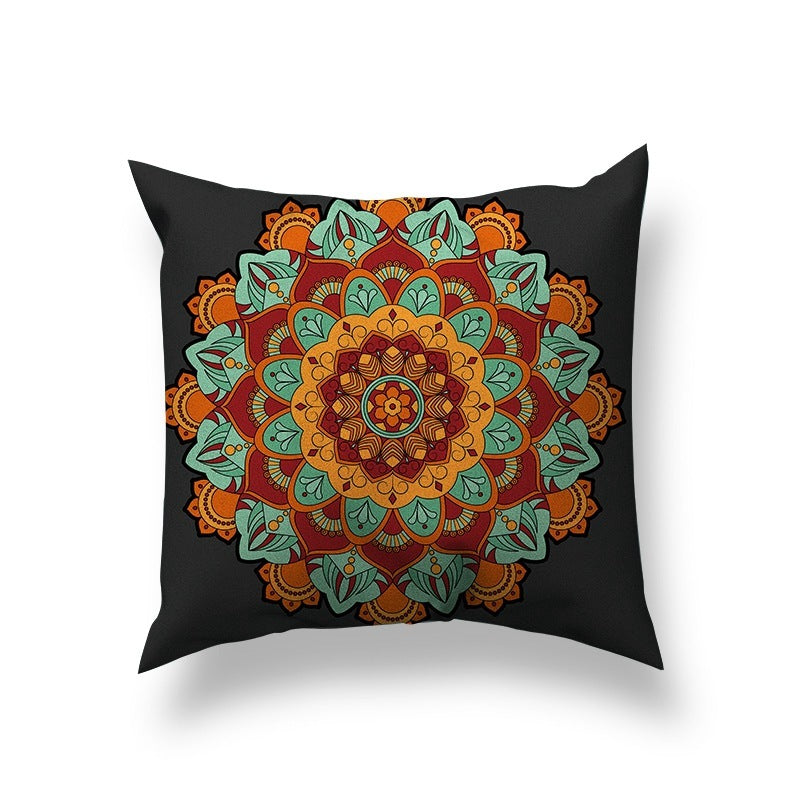 Short Plush Pillowcase Bohemian-Style Short Plush Material Sofa Cushion Cover
