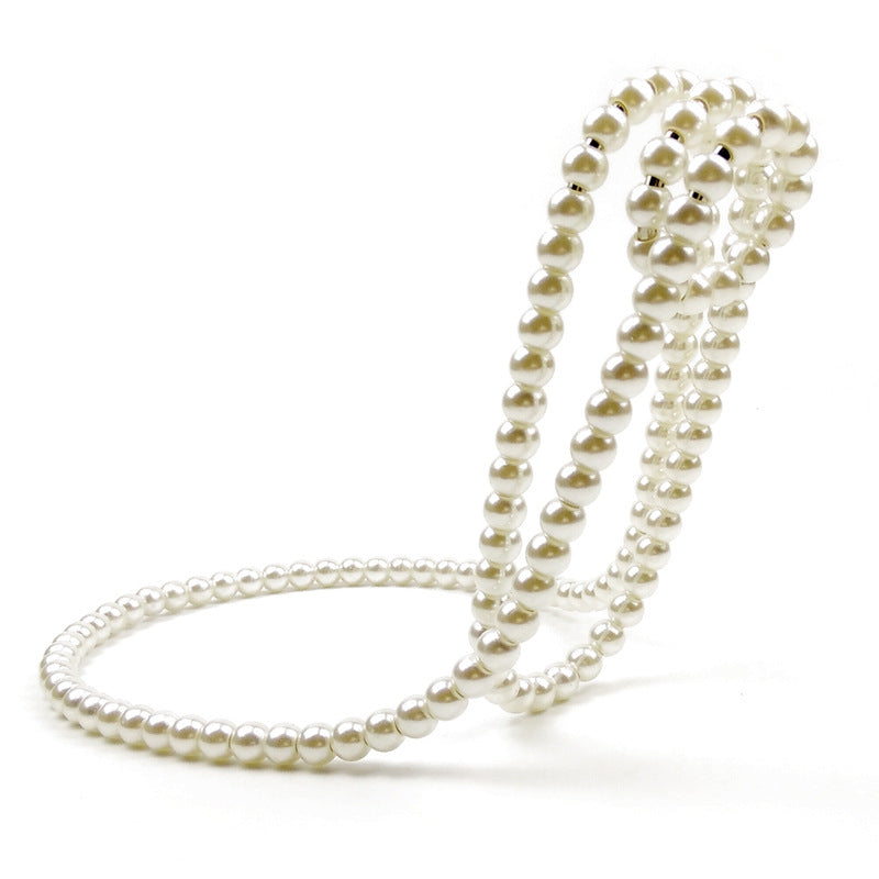 Pearl Necklace Stainless Steel Novelty Bottle Holder/Pedestal/Clamp for Champagne, Whisky & Wine
