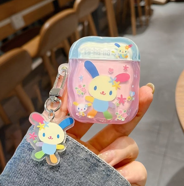 Cute Flower Bunny Earphone Case, Compatible with AirPods 4/3 and Pro Models