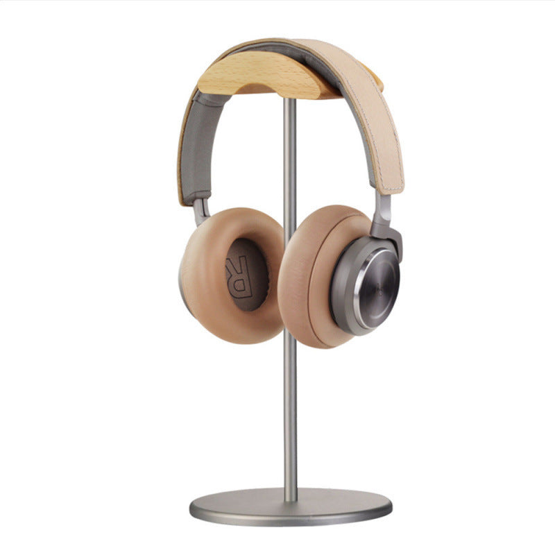 Headphone Stand Holder AirPods Max Headphone Rack Aluminium Hook Solid Wood Headphone Organiser