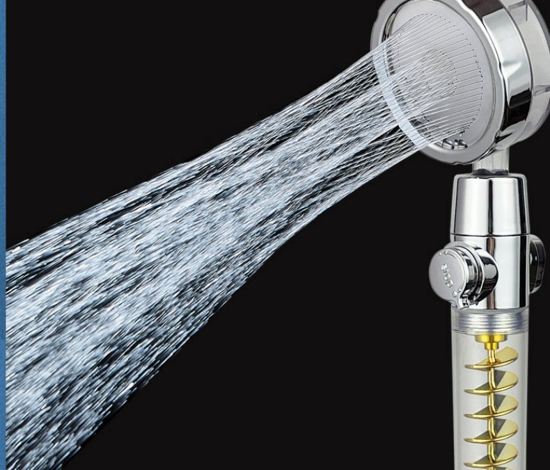 Twin-turbo Pressurised Propeller Multifunctional Fan Shower Shower Head