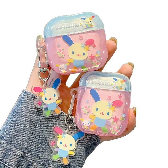 Cute Flower Bunny Earphone Case, Compatible with AirPods 4/3 and Pro Models
