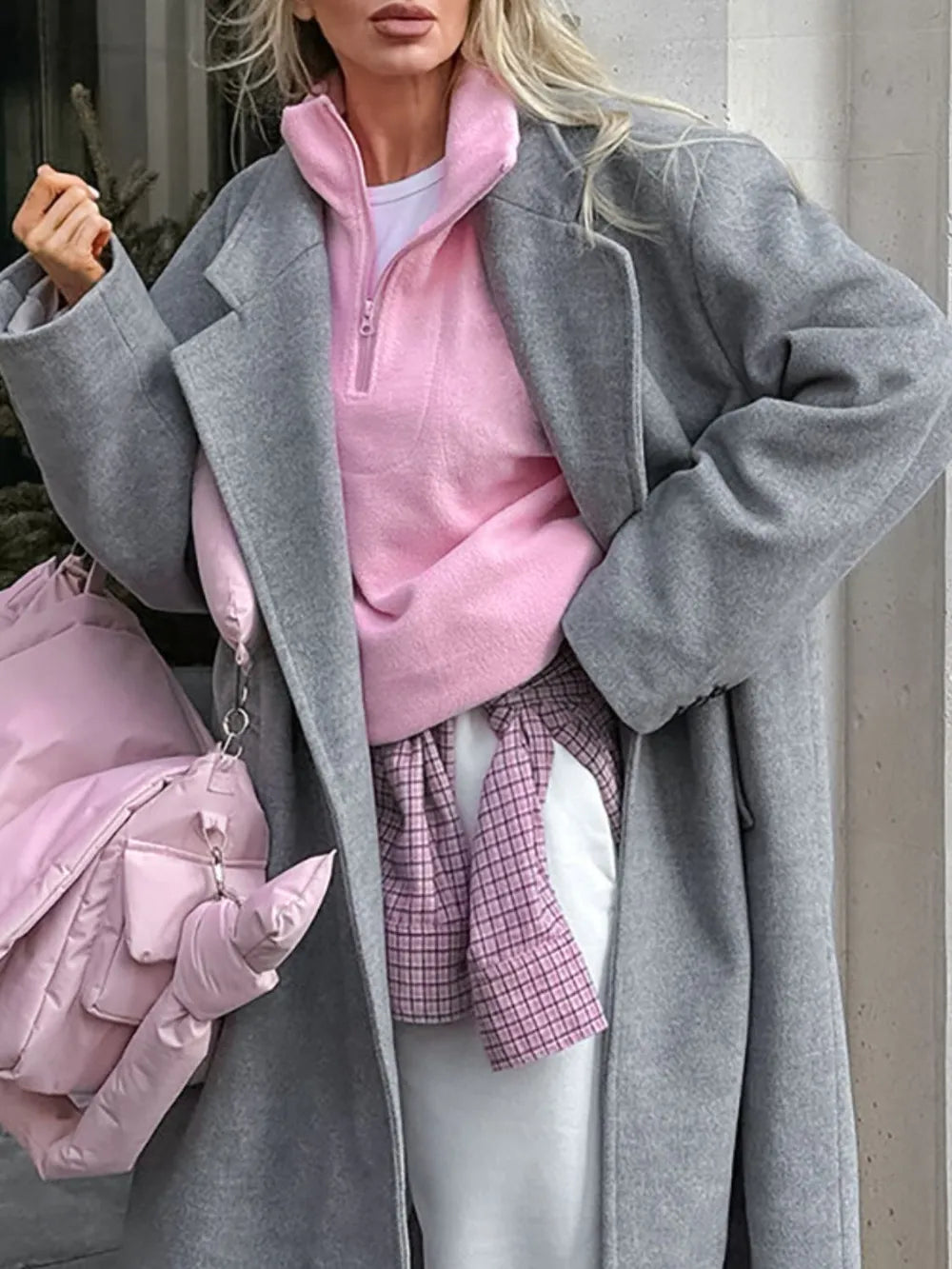 Quarter-zip Long-sleeve Sweatshirt