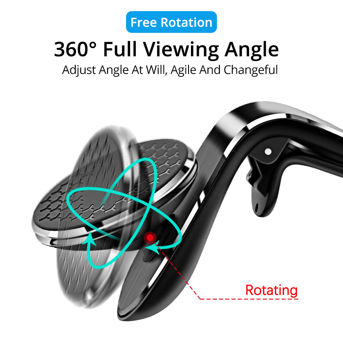 Magnetic Air Vent Car Phone Holder with 360 Rotation