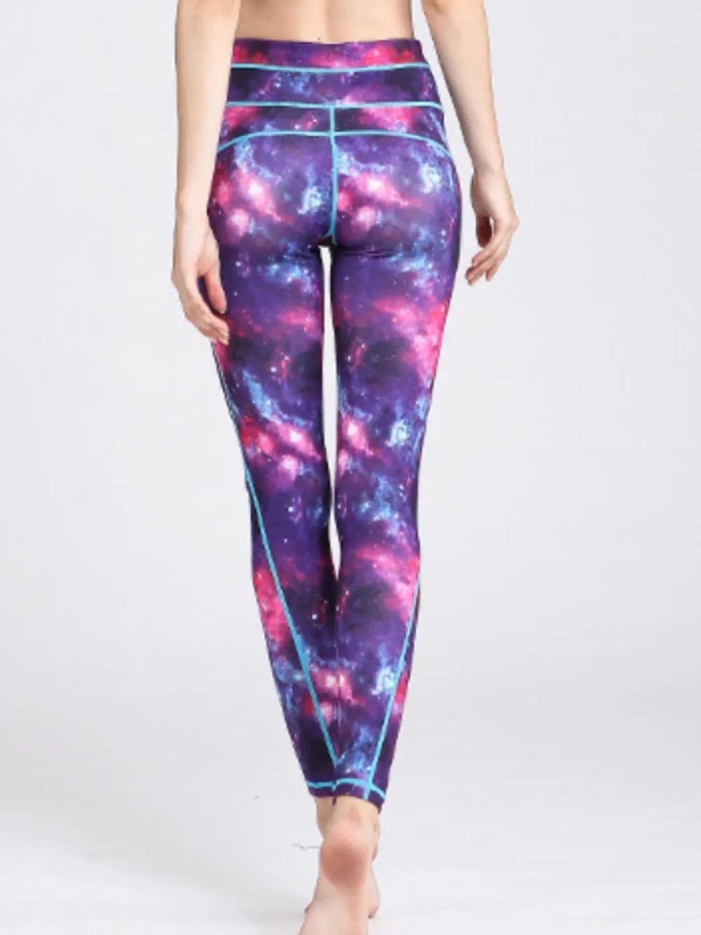 Printed Active High-Rise Waist Leggings