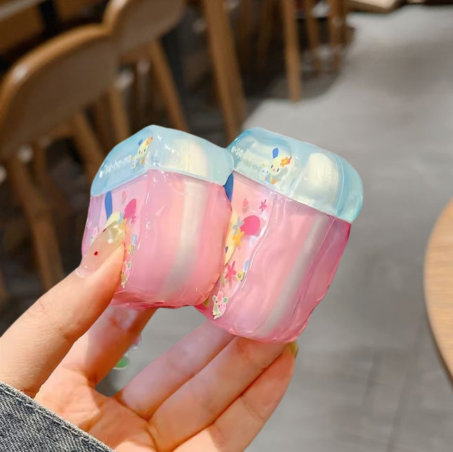 Cute Flower Bunny Earphone Case, Compatible with AirPods 4/3 and Pro Models