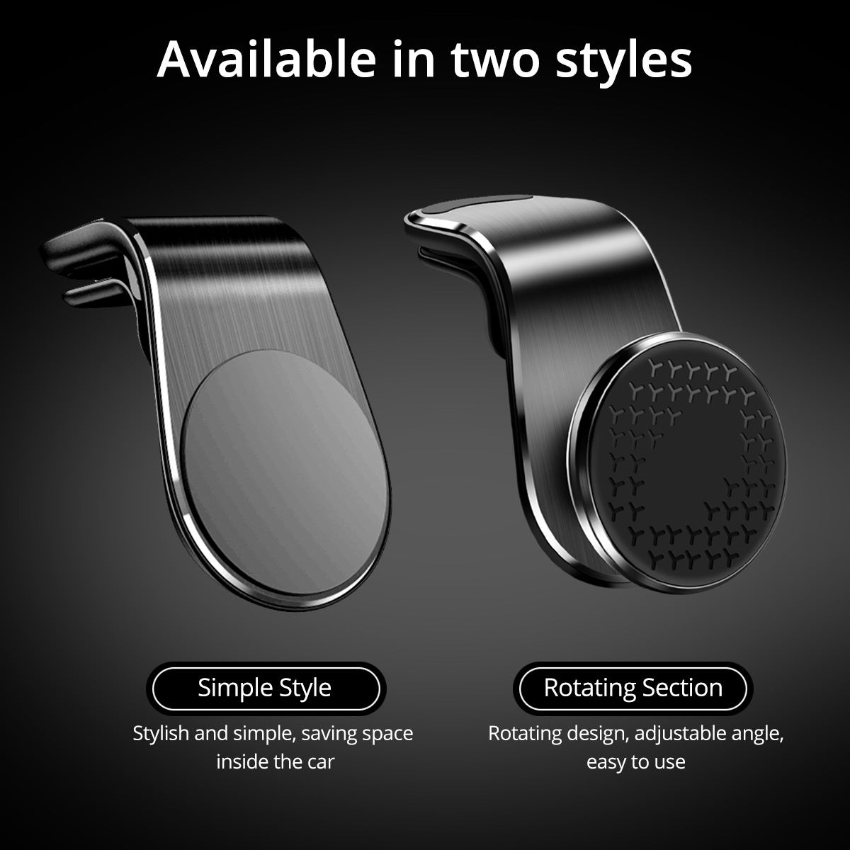 Magnetic Air Vent Car Phone Holder with 360 Rotation