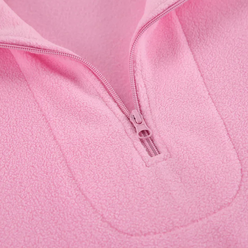 Quarter-zip Long-sleeve Sweatshirt