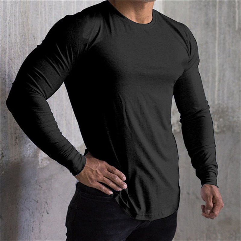 Loose And Quick-Drying Men's Training Long Sleeve T-Shirt