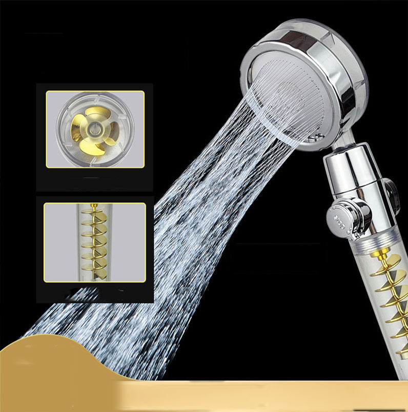 Twin-turbo Pressurised Propeller Multifunctional Fan Shower Shower Head