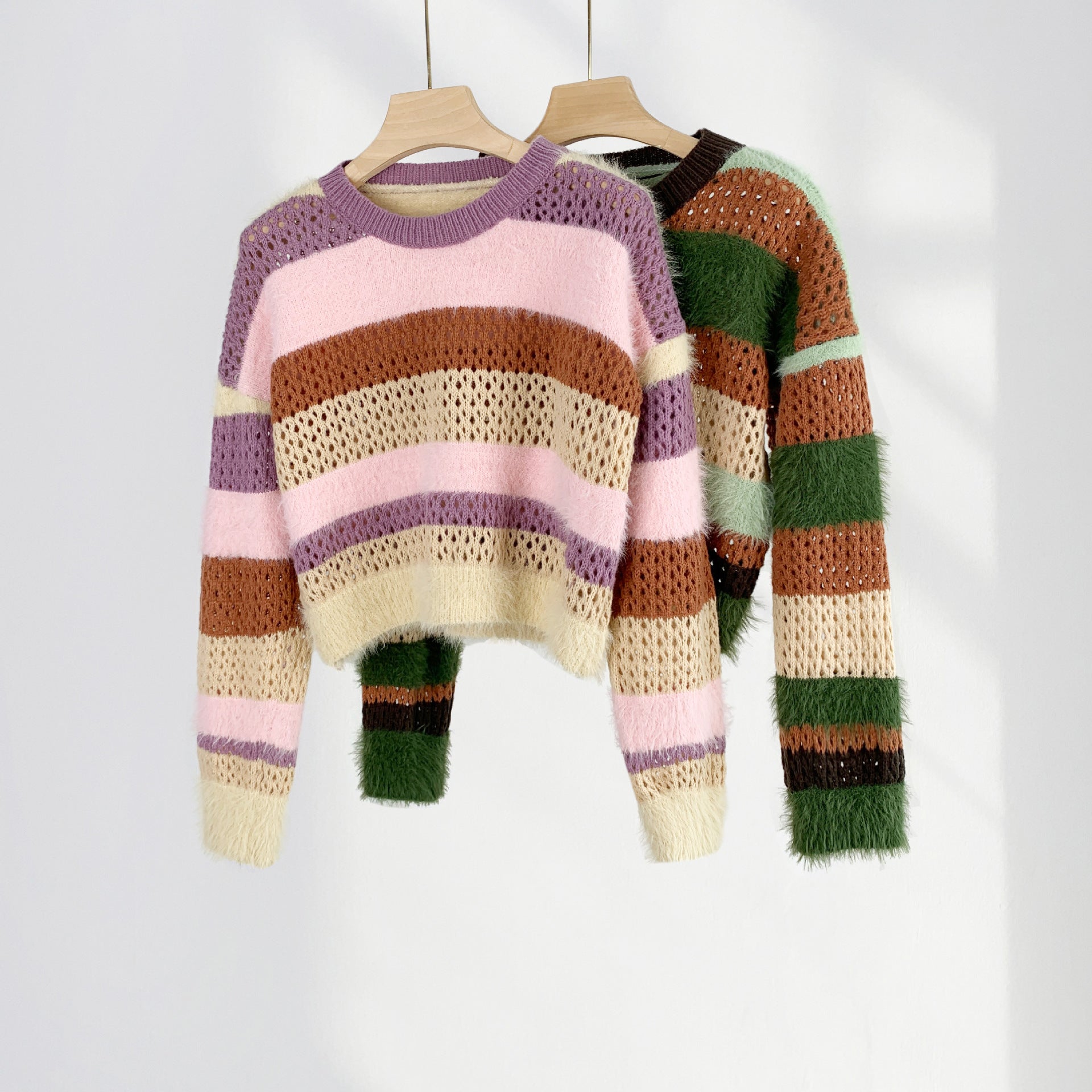 Colourful striped sweater