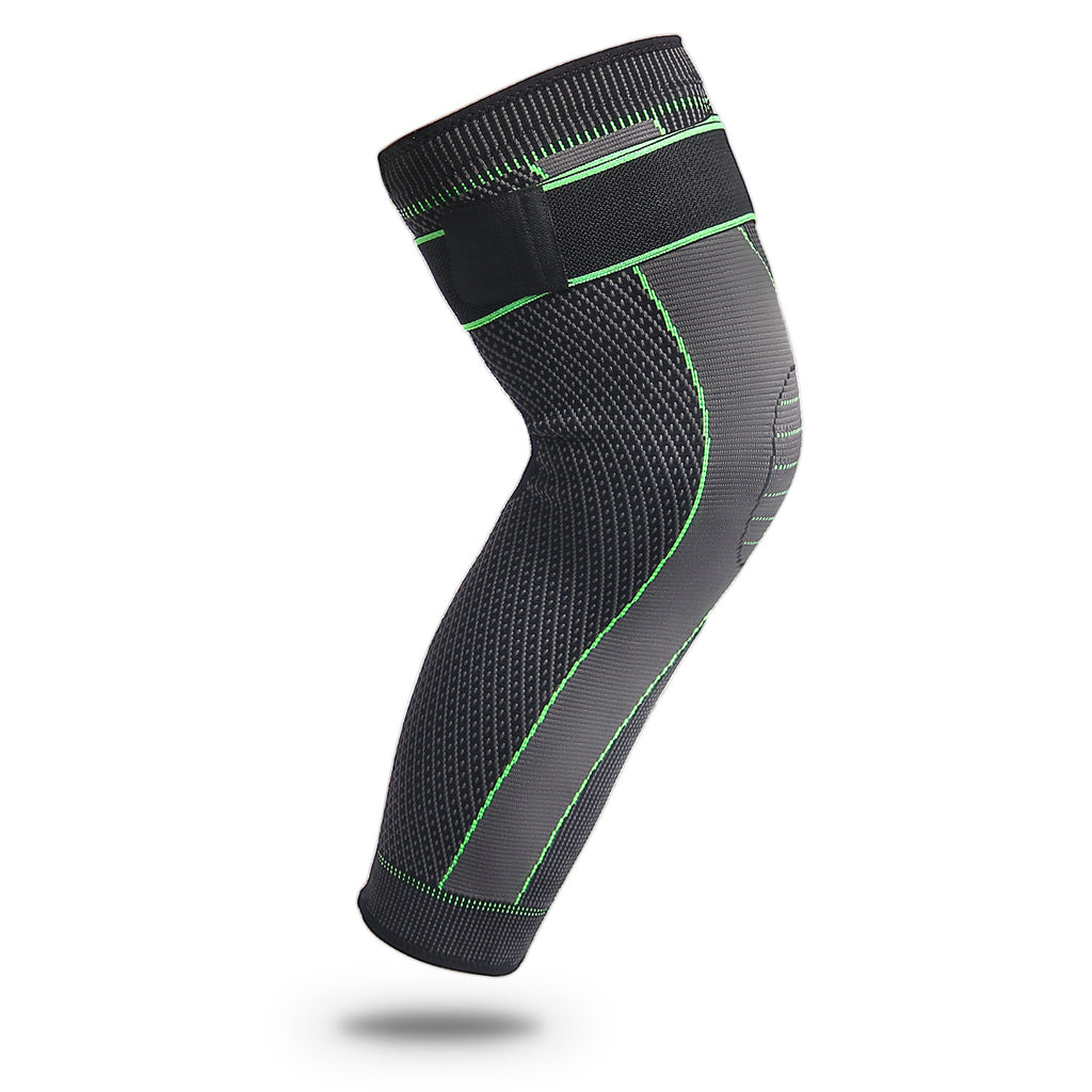 Knitted Strap Compression Exercise Extended Knee Protector