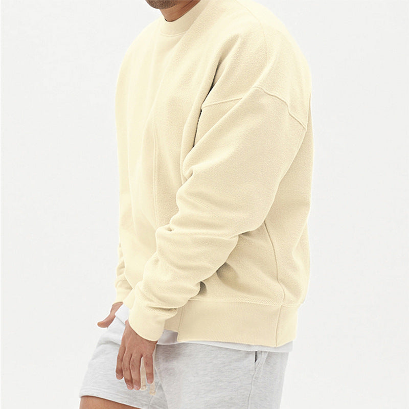 Loose-fit Panelled Crew Sweater