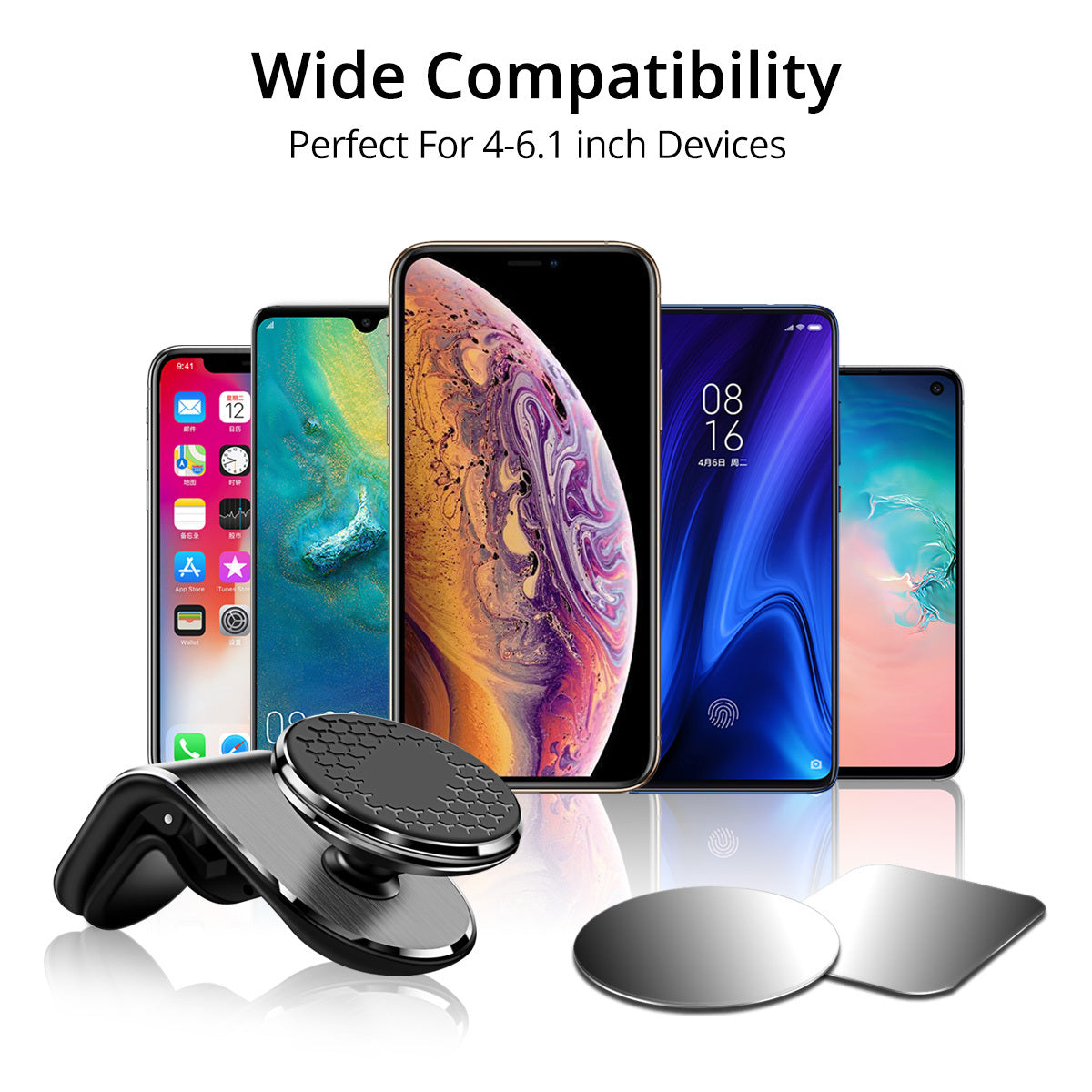 Magnetic Air Vent Car Phone Holder with 360 Rotation