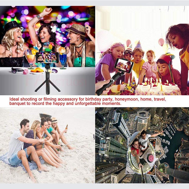 Universal Selfie Stick with Remote (Compatible with All Smartphones)