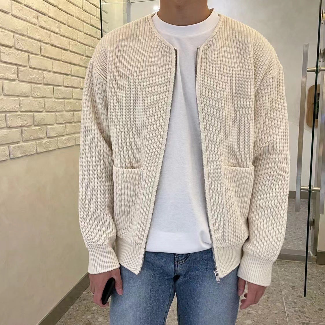 Full-zip Mid-weight Knitted Cardigan