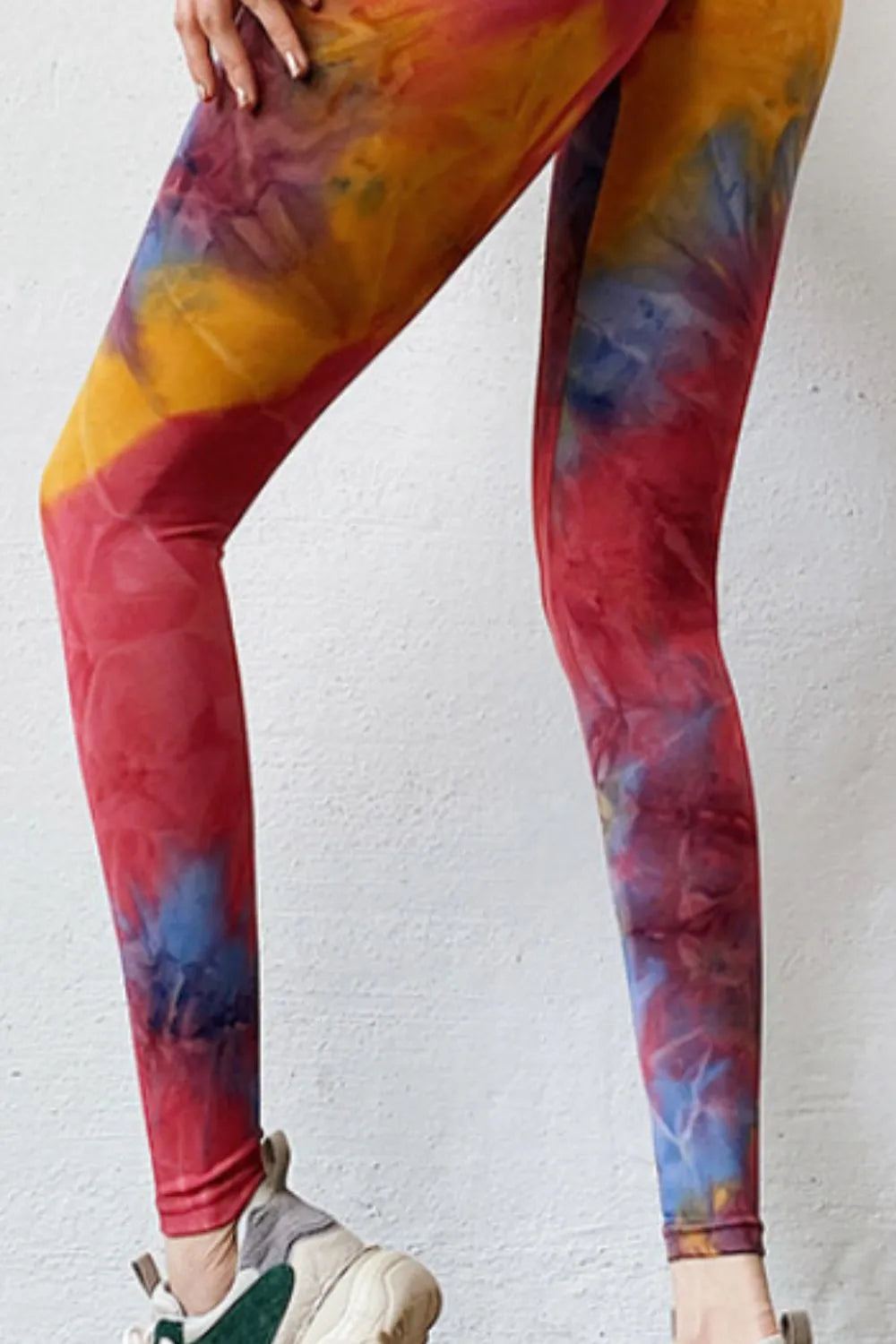 Tie-Dye High-Rise Waist Active Leggings