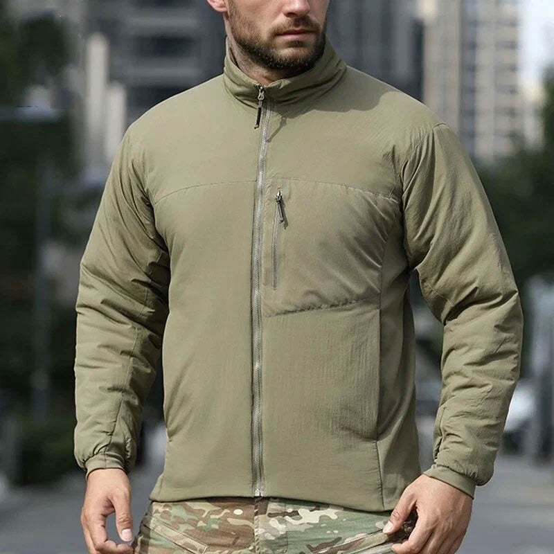 Lightweight Water-Resistant Padded Hooded Tech Jacket for Outdoors, Hiking & Daily Wear