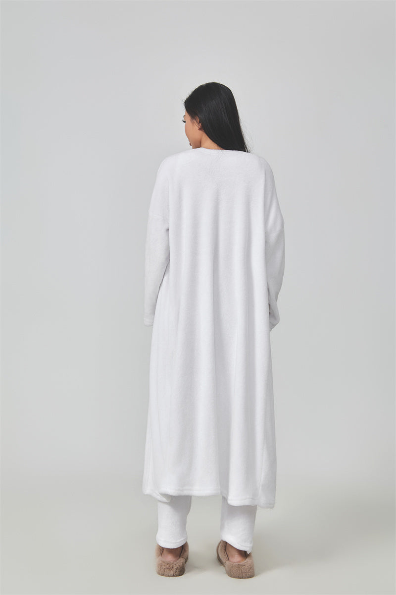 Cozy Pyjama Set 3 Piece Lounge Set - Vest, Trousers, Robe