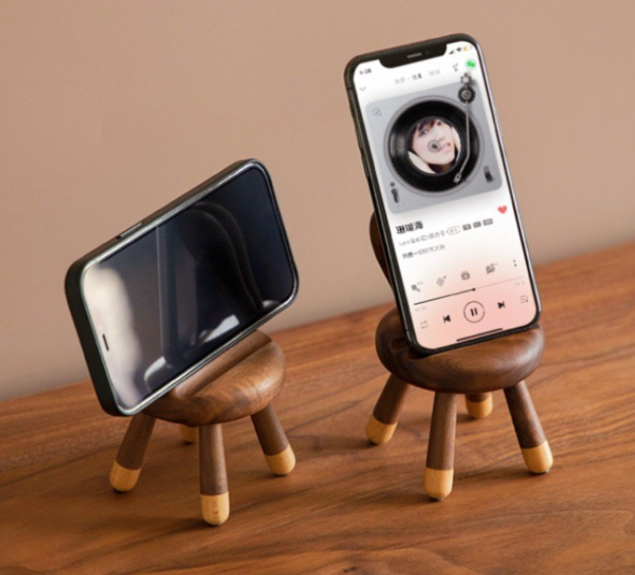Cute Phone Holder Deer Antler Stool Style