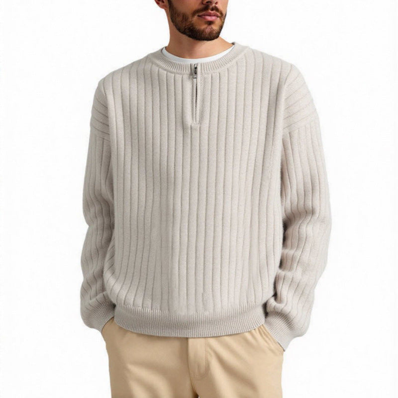 Loose-fit Knitted 1/4 Zip