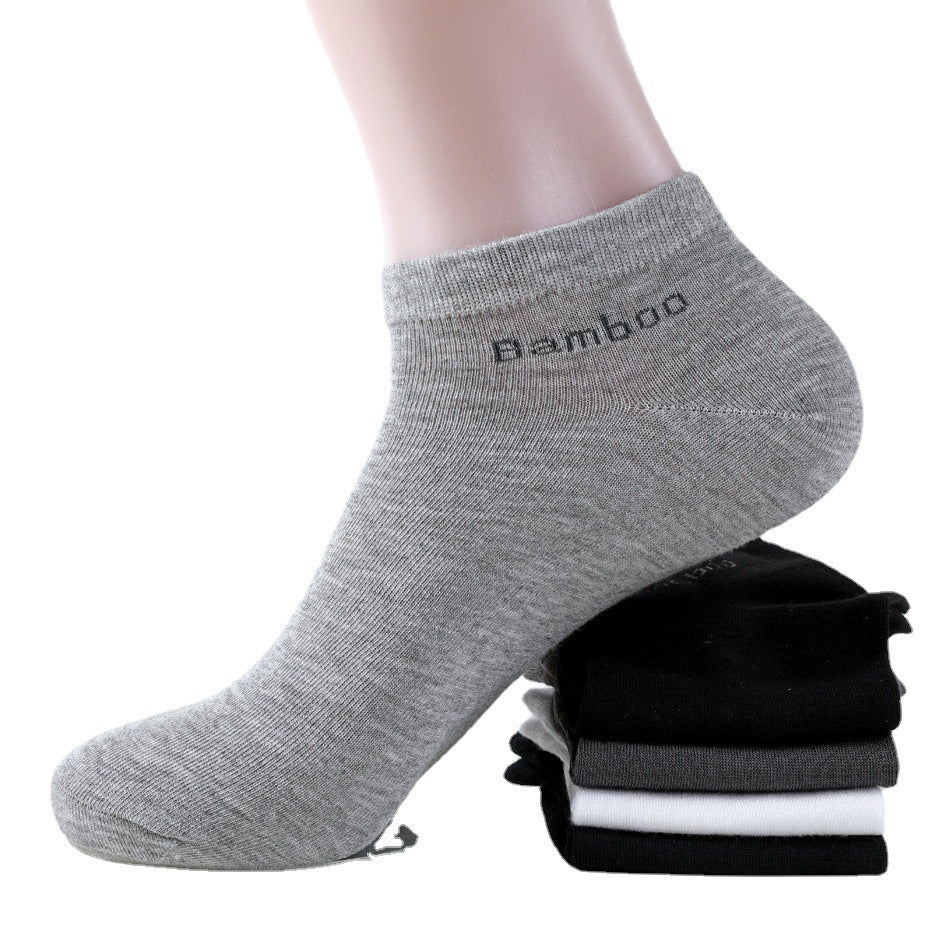 Men's Breathable Bamboo Fiber Trainer Short Socks