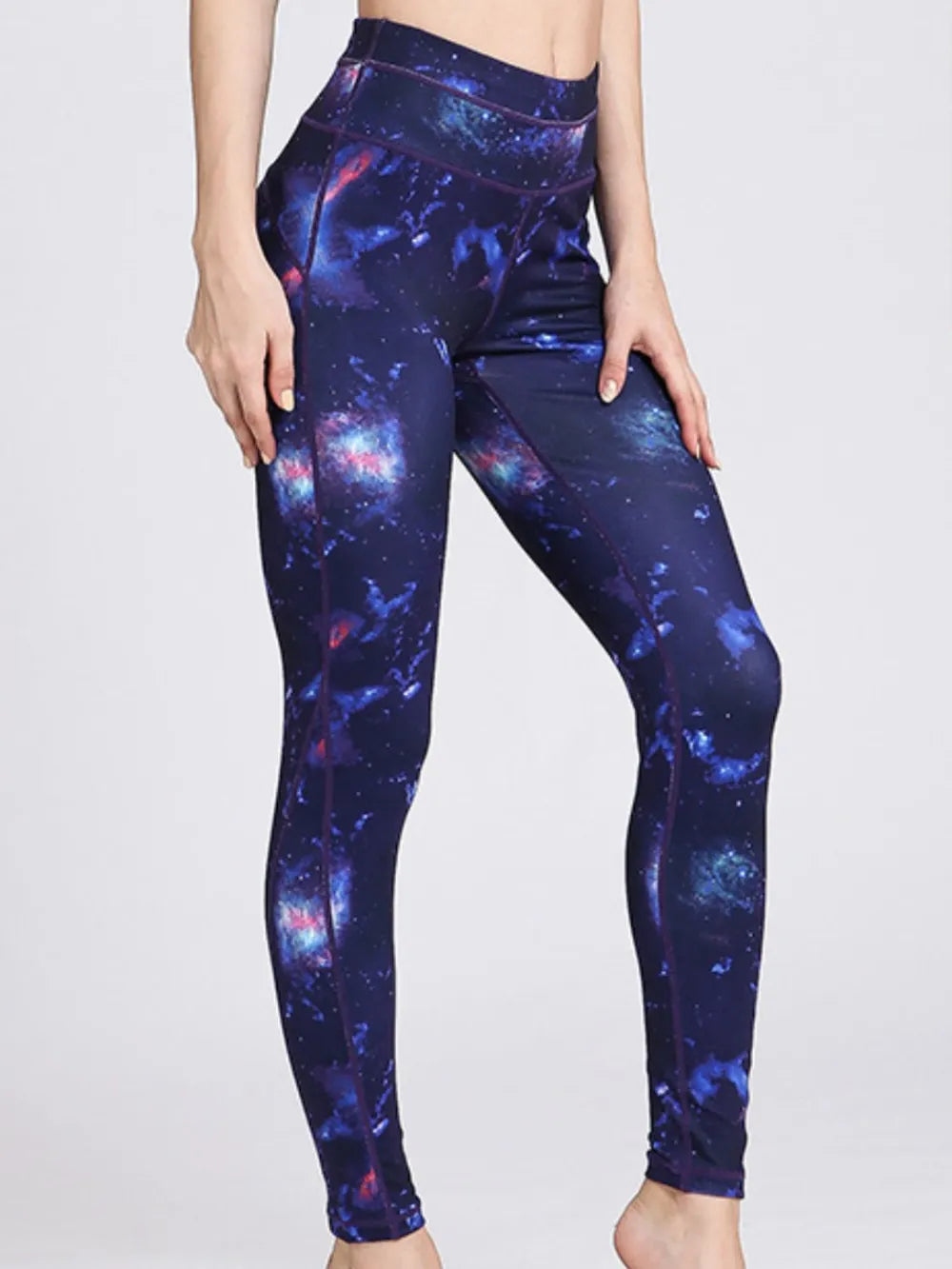 Printed Active High-Rise Waist Leggings