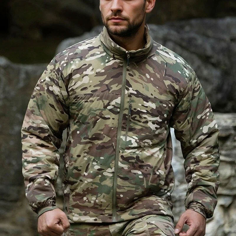 Lightweight Water-Resistant Padded Hooded Tech Jacket for Outdoors, Hiking & Daily Wear