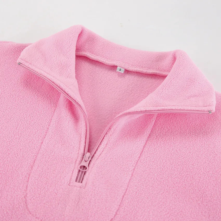 Quarter-zip Long-sleeve Sweatshirt
