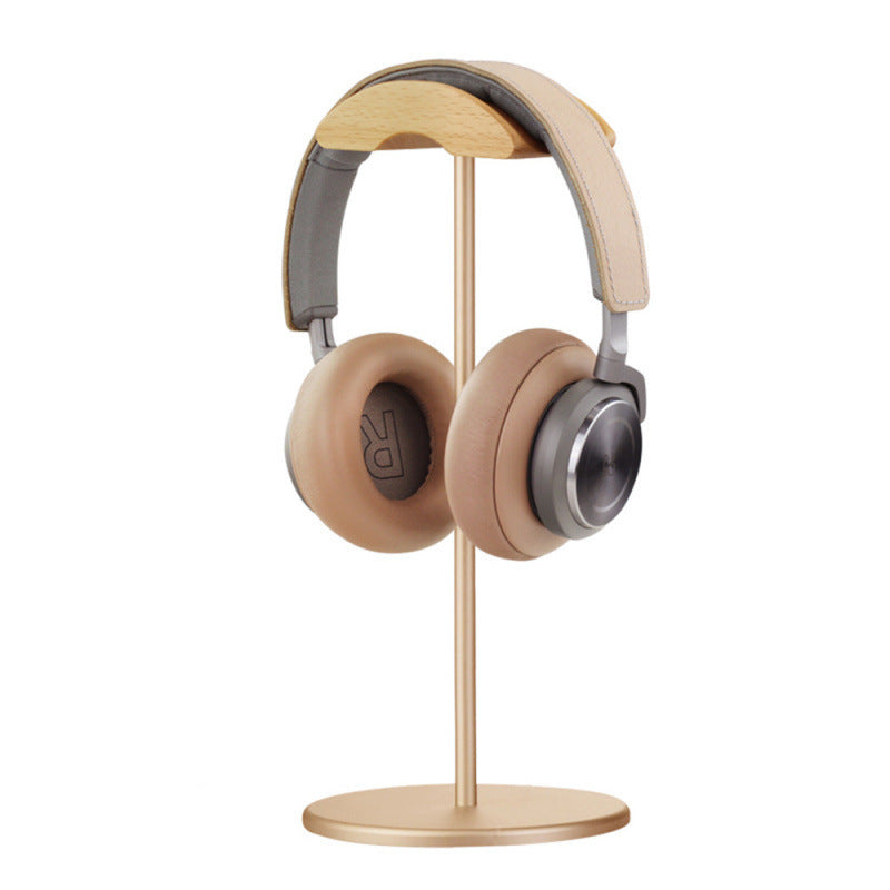 Headphone Stand Holder AirPods Max Headphone Rack Aluminium Hook Solid Wood Headphone Organiser