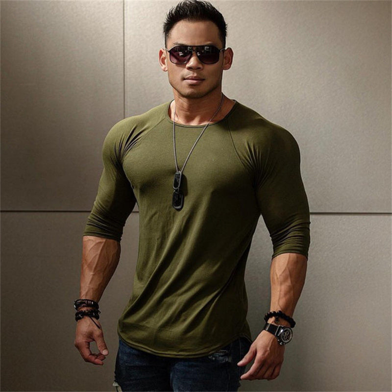 Loose And Quick-Drying Men's Training Long Sleeve T-Shirt