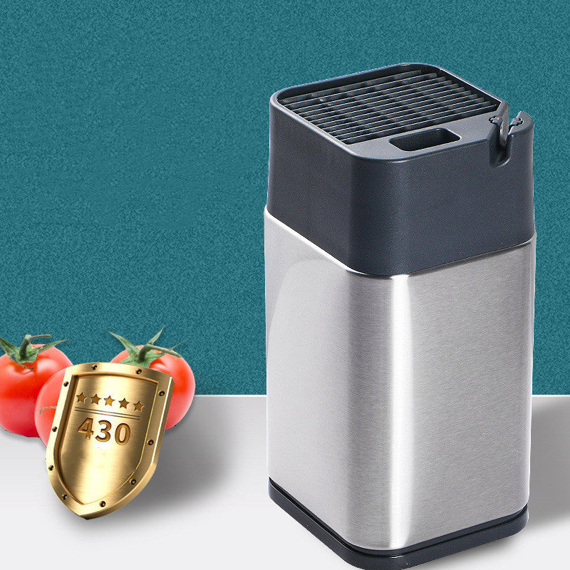 Multifunctional Stainless Steel Knife Block & Sharpener