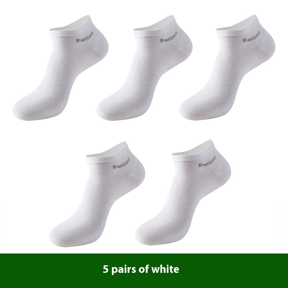 Men's Breathable Bamboo Fiber Trainer Short Socks