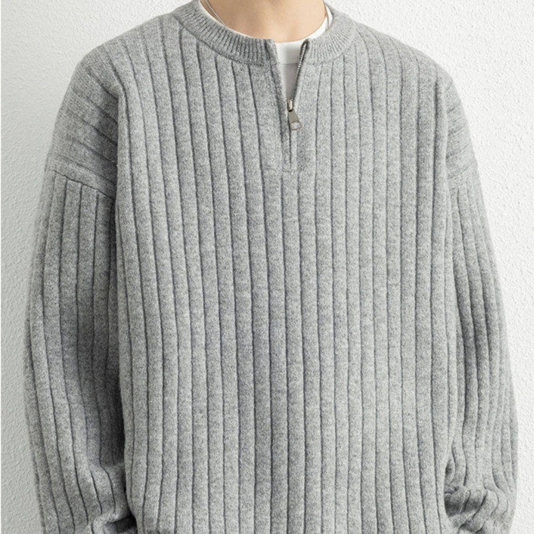 Loose-fit Knitted 1/4 Zip