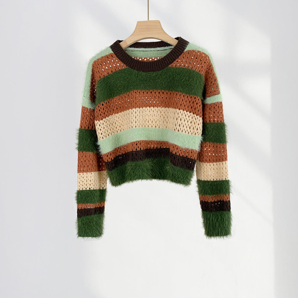 Colourful striped sweater