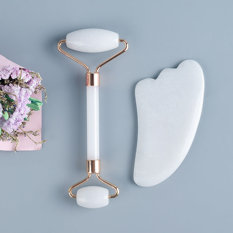 Natural Jade Face Care Roller Set