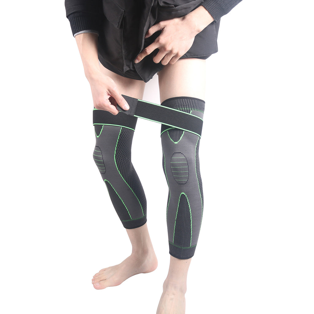 Knitted Strap Compression Exercise Extended Knee Protector