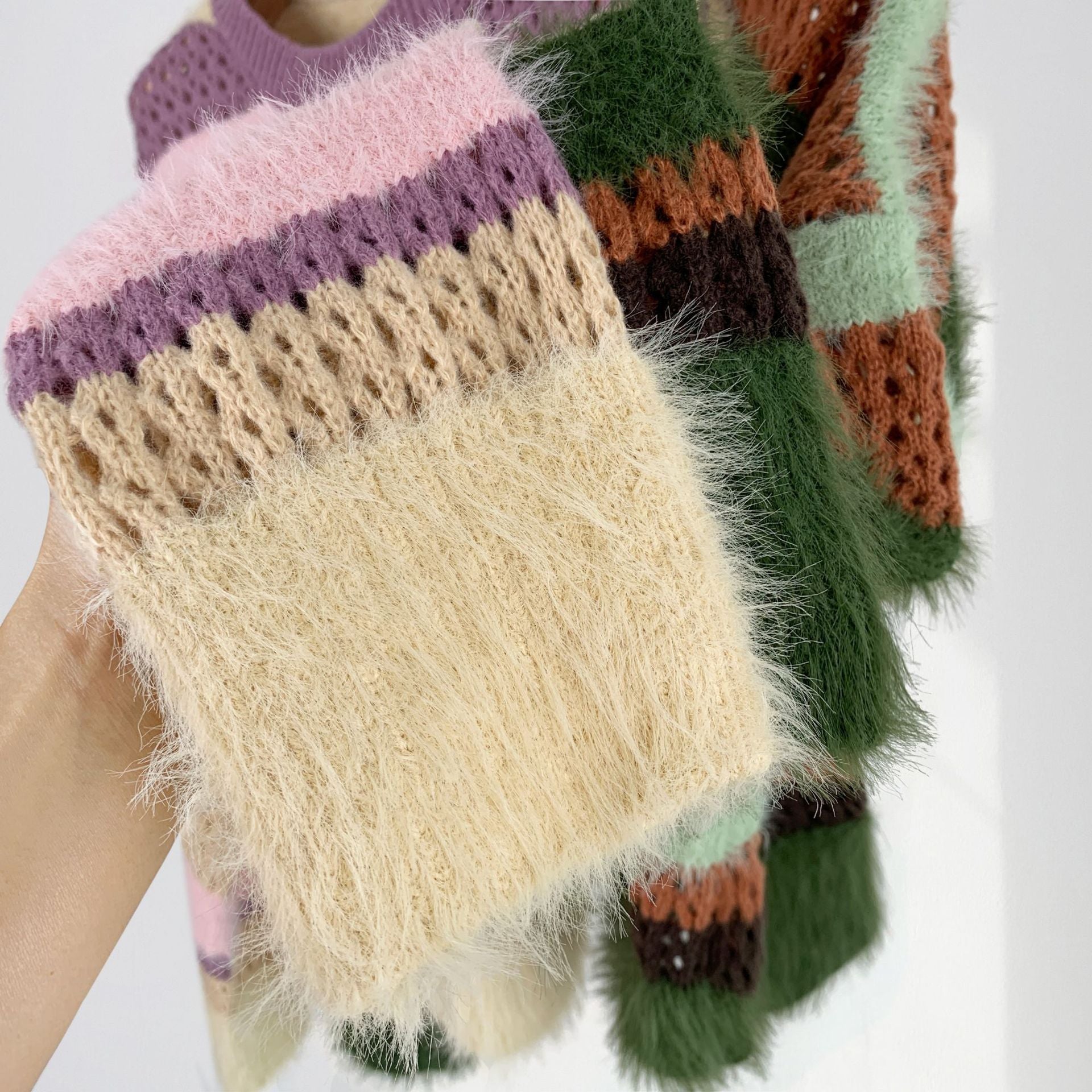 Colourful striped sweater