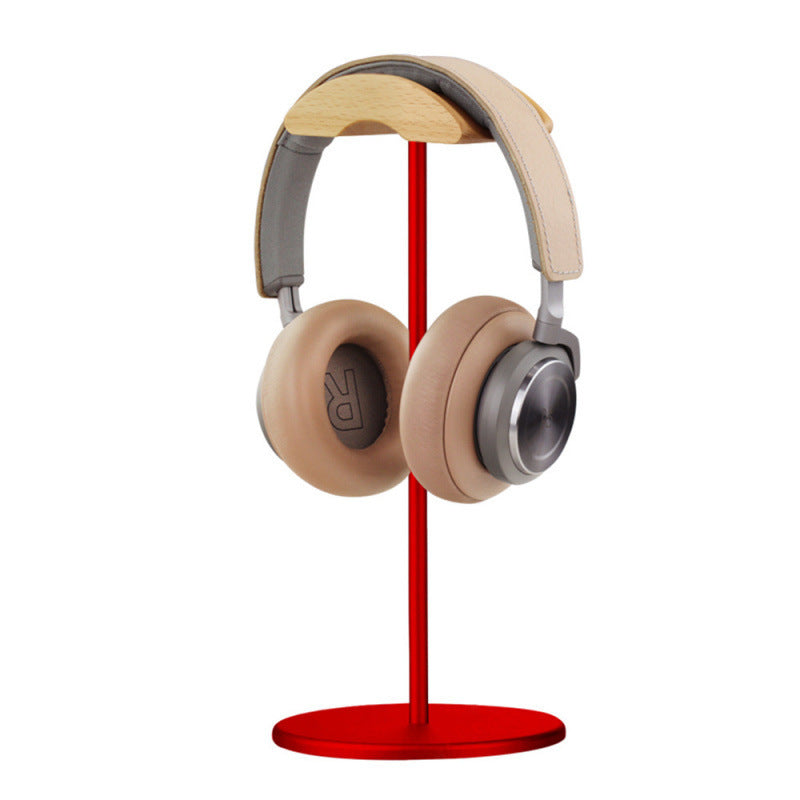 Headphone Stand Holder AirPods Max Headphone Rack Aluminium Hook Solid Wood Headphone Organiser