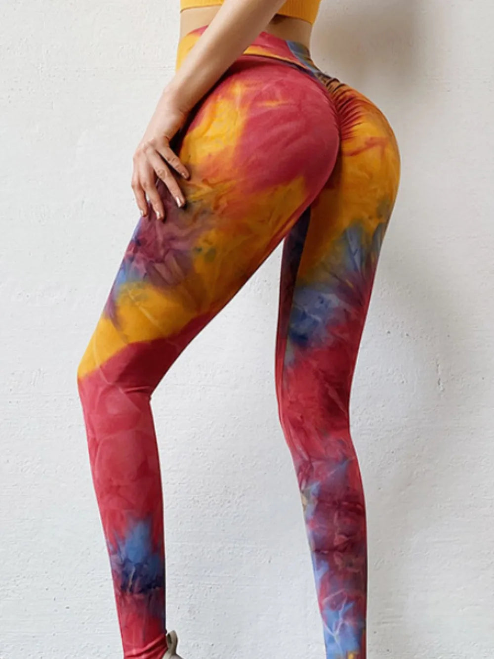 Tie-Dye High-Rise Waist Active Leggings
