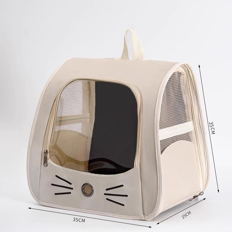 Pet Carrier Backpack, Travel Bag for Small Cats, Rabbits and Dogs, Breathable Mesh Car & Outdoor Carrier