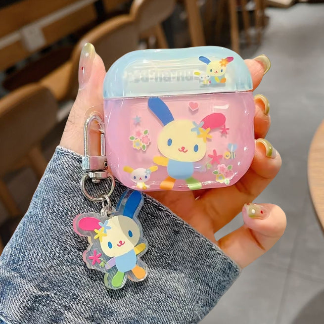 Cute Flower Bunny Earphone Case, Compatible with AirPods 4/3 and Pro Models