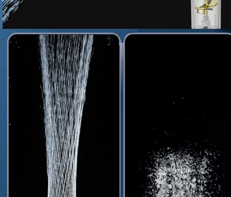 Twin-turbo Pressurised Propeller Multifunctional Fan Shower Shower Head