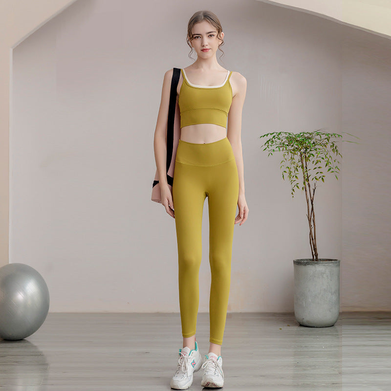 Yoga Pants & Bra 2-piece Matching Set/Pants/Bra
