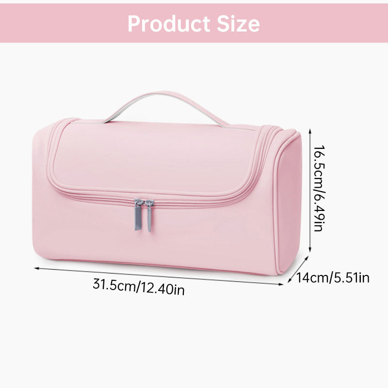 Large Hair Dryer Organiser Bag | PU Leather, Waterproof, Double-Layer & Non-Slip Interior for Travel, Salon & Home | Perfect for Dyson, GHD & Shark