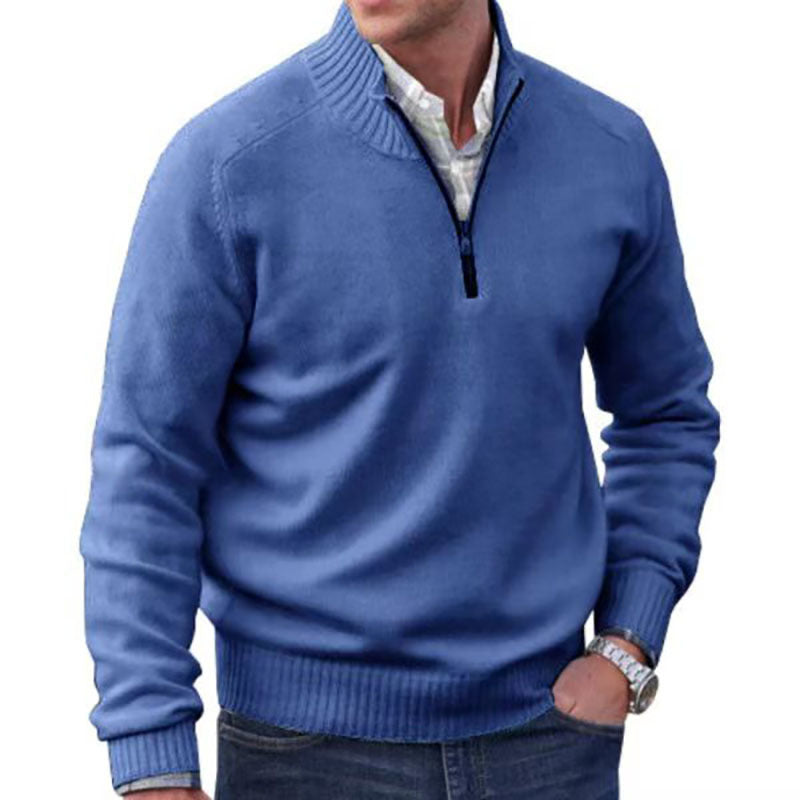 Men's 1/4 Zip Classic Collar Sweater